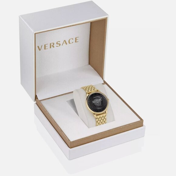 Versace Women\'s Black Face Gold Bracelet 38mm main image 4